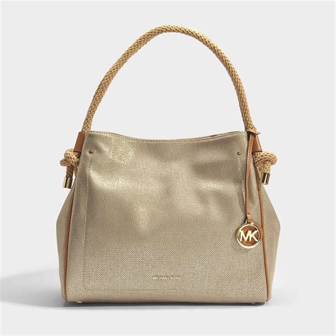 michael kors pale gold purse|michael kors gold purse large.